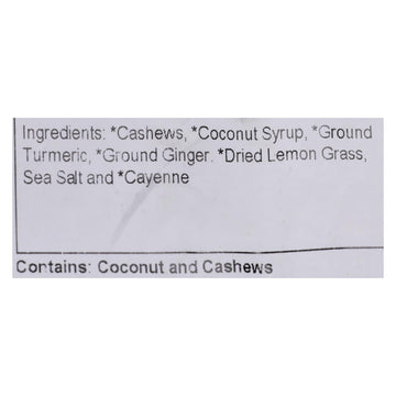 Grandy Oats Cashews Organic Turmeric Ginger - Single Bulk Item - 10lb - Maras Green