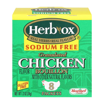 Herb - ox Boullion - Chicken - Low Sodium - Case Of 12 - 8 Count - Maras Green