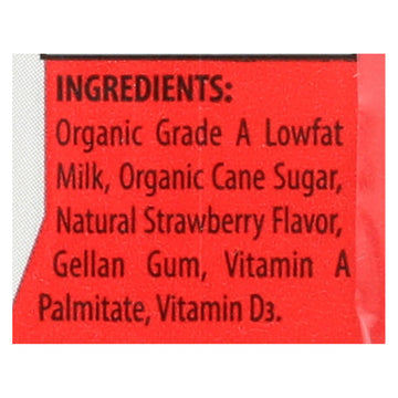 Horizon Organic Dairy Low-fat Milk - Strawberry - Case Of 3 - 8 Fl Oz. - Maras Green