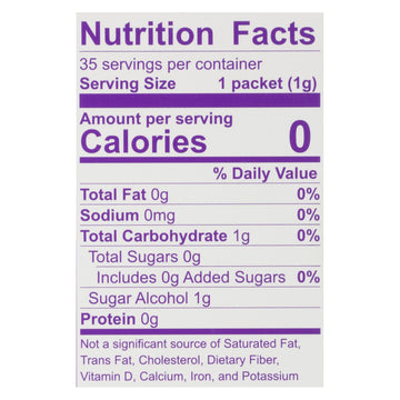 Wholesome Sweeteners Stevia - Organic - 35 Count - 1.23 Oz - Case Of 6 - Maras Green