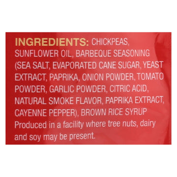 Biena Chickpea Snacks - Barbeque - Case Of 8 - 5 Oz. - Maras Green