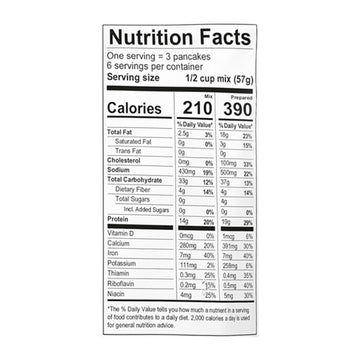 King Arthur Baking Company - Mix Pncake Protein Gluten Free - Case Of 6 - 12 Oz - Maras Green