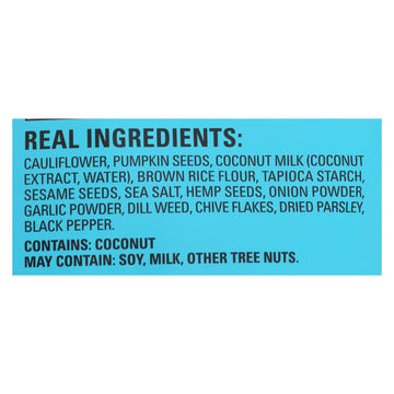 Hippie Snacks - Cauliflower Crsps Ranch - Case Of 8 - 2.5 Oz - Maras Green