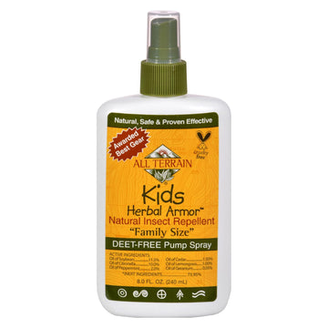 All Terrain - Herbal Armor Natural Insect Repellent - Kids - Family Sz - 8 Oz - Maras Green