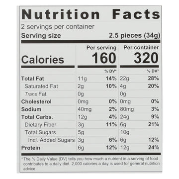 Tosi - Superbites Cashew - Case Of 12 - 2.4 Oz - Maras Green