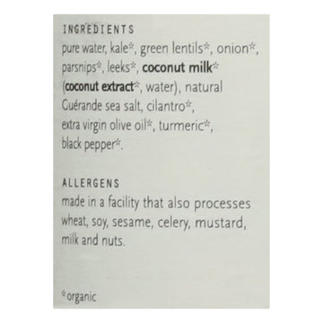 Karine & Jeff - Soup Lentil And Kale - Case Of 6-24 Oz - Maras Green