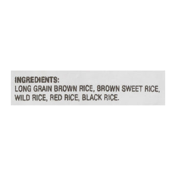 Lundberg Family Farms Wild Blend Whole Grain Brown Rice - Single Bulk Item - 25lb - Maras Green