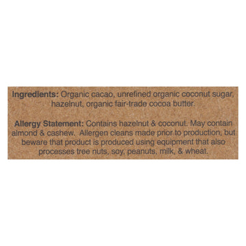 Hu - Dark Chocolate Bar Hazelnut Butter - Case Of 12 - 2.1 Oz - Maras Green