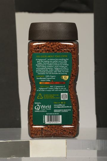 Highground - Coffee Decaf Instant - Case Of 6 - 3.53 Oz - Maras Green