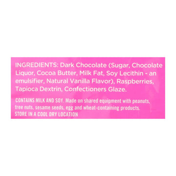 Tru Fru Real Raspberries Dipped In Dark Chocolate - Case Of 6 - 4.2 Oz - Maras Green