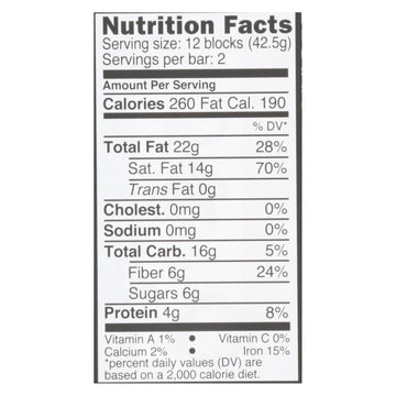 Divine - Bar Dark Chocolate 85% - Case Of 12 - 3 Oz - Maras Green