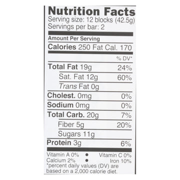 Divine - Bar Dark Chocolate W/raspberry - Case Of 12 - 3 Oz - Maras Green