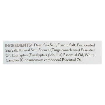 Soothing Touch Bath Salts - Eucalyptus Spruce - 32 Oz - Maras Green