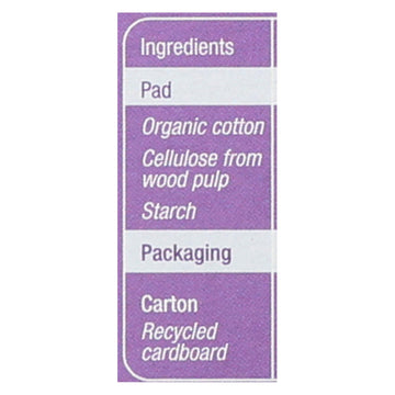 Natracare Dry And Light Individually Wrapped Pads - 20 Pack - Maras Green