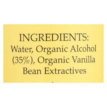 Flavorganics Extract - Organic - Vanilla - 2 Oz - Case Of 12 - Maras Green