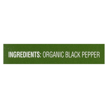 Simply Organic Ground Black Pepper - Case Of 6 - 4 Oz. - Maras Green