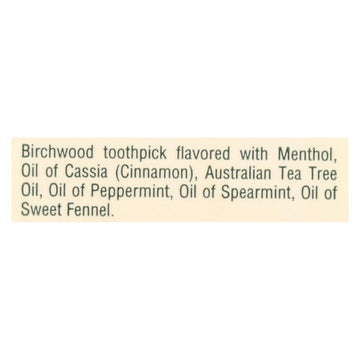 Tea Tree Therapy Toothpicks - 100 Toothpicks - Case Of 12 - Maras Green