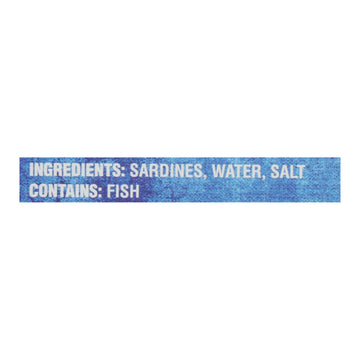 Crown Prince Skinless And Boneless Sardines In Water - Case Of 12 - 4.37 Oz. - Maras Green