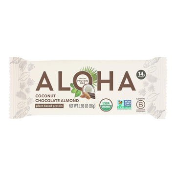 Aloha - Plt Protein Bar Coconut Chocolate - Case of 12 - 1.98 OZ - Maras Green