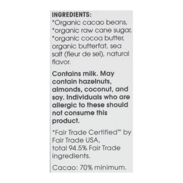 Alter Eco Americas Chocolate - Organic - Dark Salted Brown Butter - 2.82 Oz - Case Of 12 - Maras Green