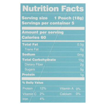 Amara - Baby Food Oats N Berry - Case Of 5 - .63 Oz - Maras Green