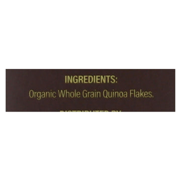 Ancient Harvest Organic Hot Cereal - Quinoa Flakes - Case Of 12 - 12 Oz - Maras Green