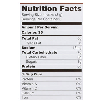 Baby Mum Mum Organic Baby Teeth Rice Rusk Organic Rick Snack With Sweet Potato And Carrot Flavor - Case Of 6 - 1.76 Oz - Maras Green