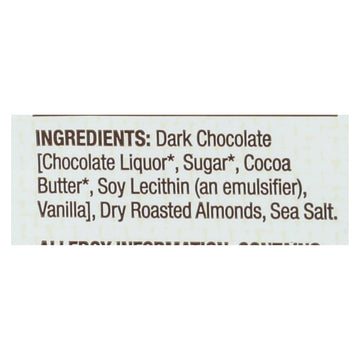 Bark Thins Bark Thins Dark Chocolate - Almond With Sea Salt - Case Of 12 - 4.7 Oz. - Maras Green