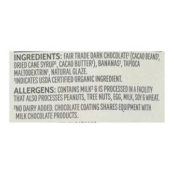 Barnana Chewy Banana Bites - Organic Chocolate - Case Of 12 - 3.5 Oz. - Maras Green