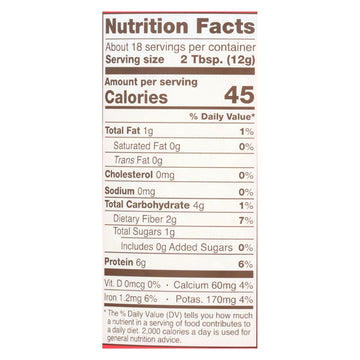 Barney Butter Powdered Almond Butter - Case Of 6 - 8 Oz - Maras Green