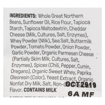 Beanitos - White Bean Chips - Nacho Nation - Case Of 6 - 4.5 Oz. - Maras Green