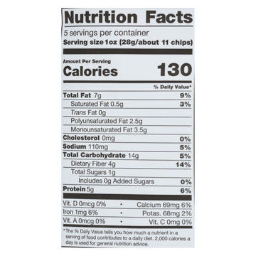 Beanitos - White Bean Chips - Restaurant Style - Case Of 6 - 5 Oz. - Maras Green