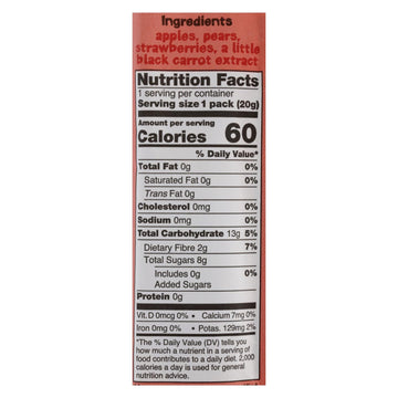 Bear Real Fruit Yoyos - Strawberry - Case Of 6 - 3.5 Oz. - Maras Green