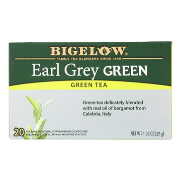 Bigelow Tea Green Tea - Earl Grey - Case of 6 - 20 BAG - Maras Green