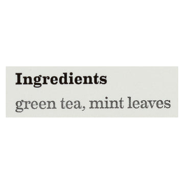 Bigelow Tea Green Tea - With Mint - Case Of 6 - 20 Bag - Maras Green