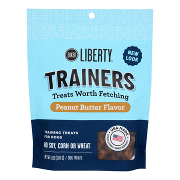 Bixbi - Trainers Treats Peanut Butter - Case Of 8 - 6 Oz - Maras Green