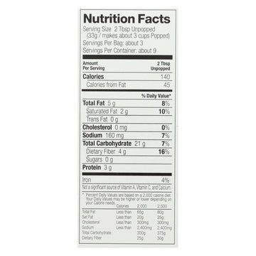 Black Jewell Microwave Popcorn - Butter - Case Of 6 - 3 - 3.5 Oz. Bags Each - 10.5 Oz. - Maras Green