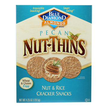 Blue Diamond - Nut Thins - Pecan - Case Of 12 - 4.25 Oz. - Maras Green