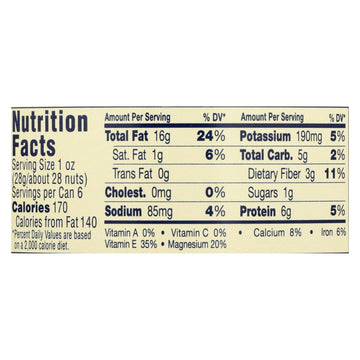 Blue Diamond Roasted Salted Almonds - Case Of 12 - 6 Oz - Maras Green