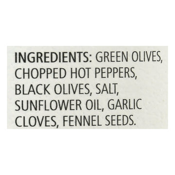 Bono - Olive Mix Spicy Itln Pittd - Case Of 6 - 9.88 Oz - Maras Green