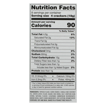 Breton/dare - Crackers - Herb And Garlic - Case Of 6 - 4.76 Oz. - Maras Green