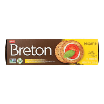 Breton/dare - Crackers Sesame - Case Of 12 - 7 Oz - Maras Green