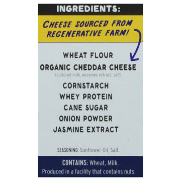 Cheddies - Cracker Organic Cheddar Classic Sea Salt - Case Of 6 - 4.2 Ounces - Maras Green