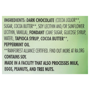 Chocolove - Bites Dark Chocolate Mint Creme - Case Of 8 - 3.5 Oz - Maras Green