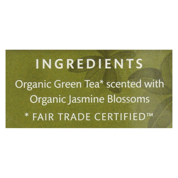 Choice Organic Teas Jasmine Green Tea - 16 Tea Bags - Case Of 6 - Maras Green