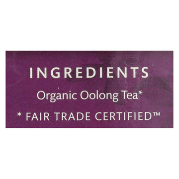 Choice Organic Teas Oolong Tea - 16 Tea Bags - Case Of 6 - Maras Green