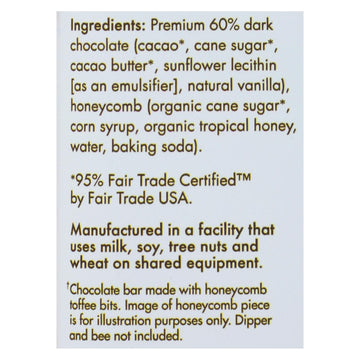 Chuao Chocolate Bar, Honeycomb - Case Of 12 - 2.8 Oz - Maras Green