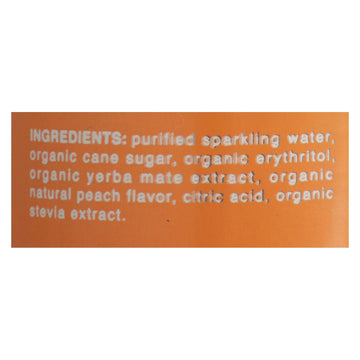 Clean Cause - Yrba Mte Peach Clean - Case Of 12 - 16 Fz - Maras Green