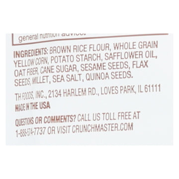 Crunchmaster - Multigrn Cracker Sea Salt - Case Of 12 - 4 Oz - Maras Green