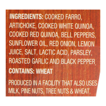 Cucina And Amore - Farro - Artichoke - Lemon - Garlic - Case Of 6 - 7.9 Oz - Maras Green